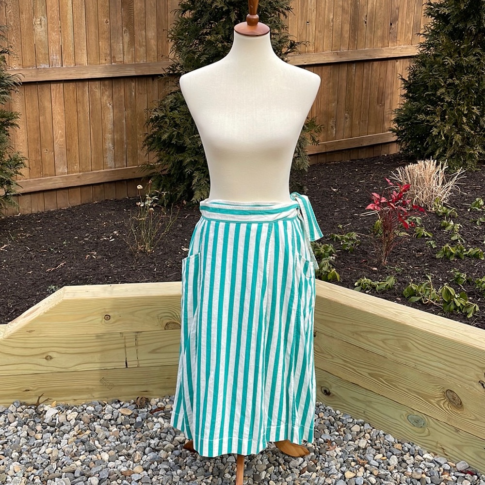 Anthropologie Maeve “Market” Wrap Midi Skirt - Picture 4 of 12
